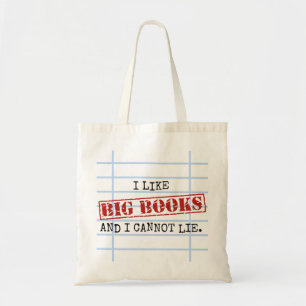 Bolsa Tote Eu Gosto De Grandes Livros E Não Posso Mentir Bib