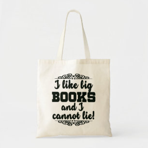 Bolsa Tote Eu gosto de livros grandes e eu não posso