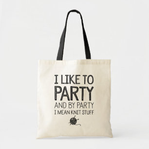 Bolsa Tote Eu gosto de party e pelo partido eu significo o