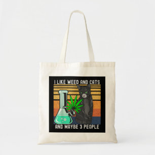 Bolsa Tote Eu Gosto Do Meu Gato E Talvez De Três Pessoas.