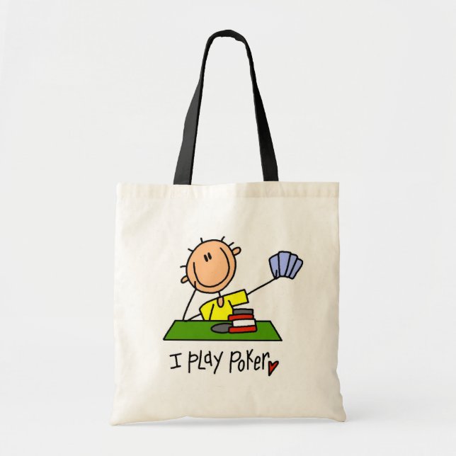 Bolsa Tote Eu Jogo Pôquer (Frente)