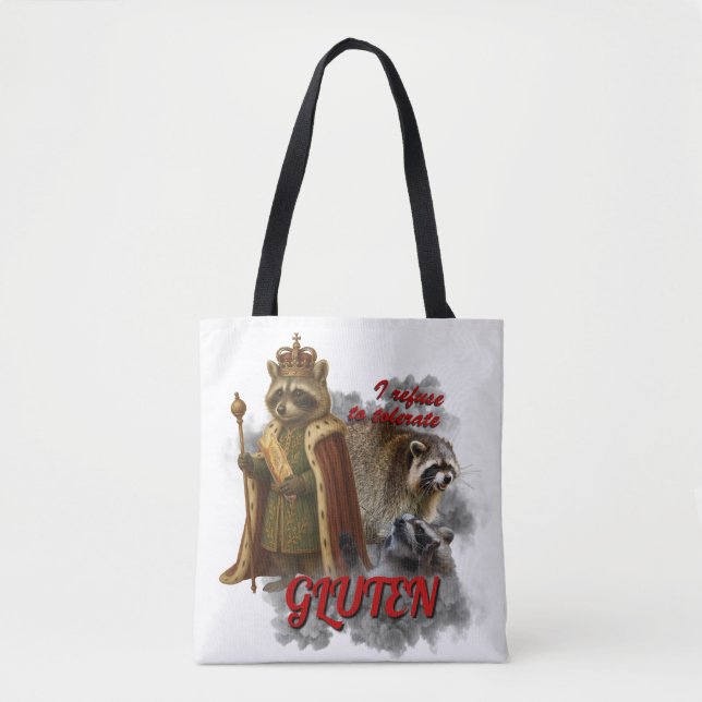 Bolsa Tote Eu Me Recuso A Tolerar Sacola de meme engraçado de (Frente)
