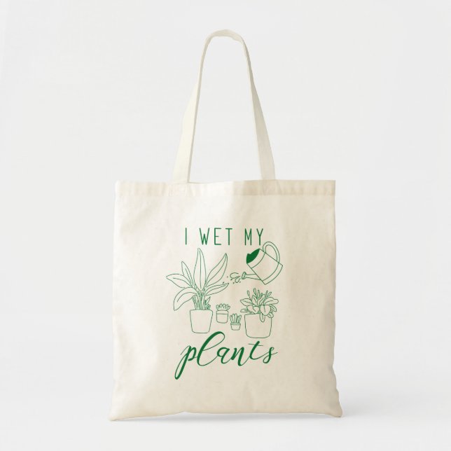 Bolsa Tote Eu Molhei As Minhas Plantas (Frente)