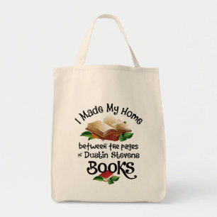 Bolsa Tote Eu moro entre as páginas dos livros do Dustin Ste
