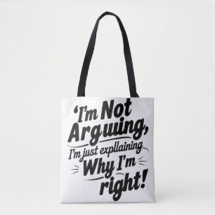 Bolsa Tote Eu não estou discutindo, só estou explicando por q