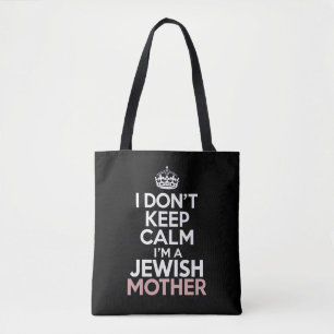 Bolsa Tote Eu Não Fico Calma Sou Uma Mãe Judia Hanukkah