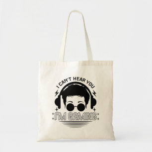 Bolsa Tote Eu não posso ouvi-lo Estou jogando jogos engraçado