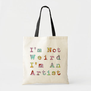 Bolsa Tote Eu não sou estranho, mim sou um artista