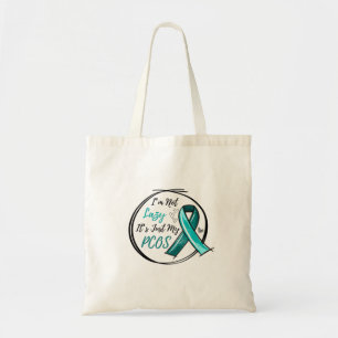 Bolsa Tote Eu não sou preguiçoso É só minha fita de chá PCOS