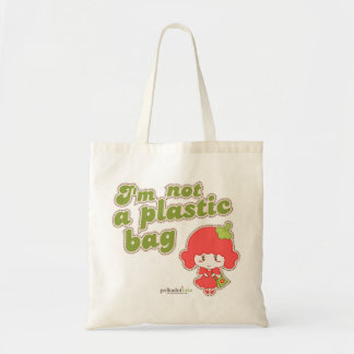 Bolsa Tote Eu não sou uma campanha do saco de plástico