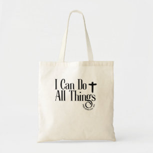 Bolsa Tote Eu Posso Fazer Todas As Coisas, Philippians 4:13