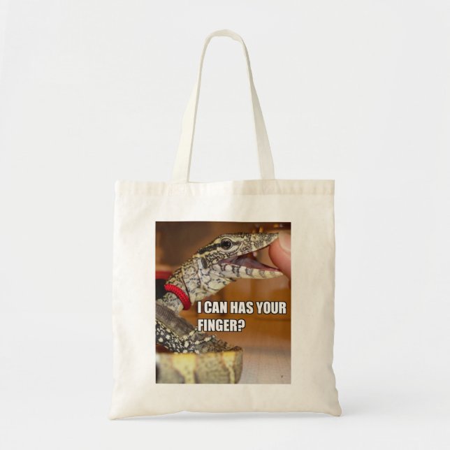 Bolsa Tote Eu posso tenho seu dedo? Saco (Frente)