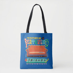 Bolsa Tote Eu Preferencialmente assistindo aos amigos™ gráfic