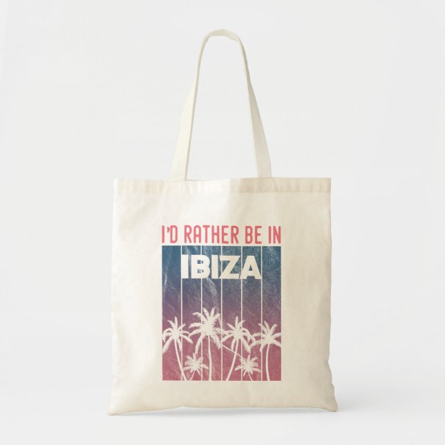 Bolsa Tote Eu preferencialmente em Ibiza (Frente)