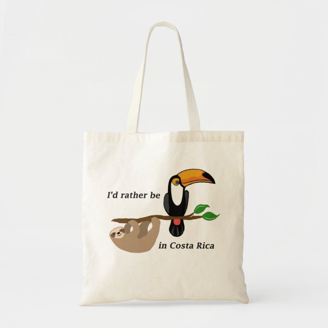 Bolsa Tote Eu preferencialmente estaria em Costa Rica, toucan (Frente)