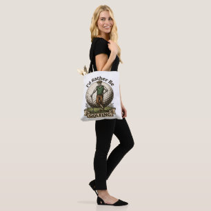 Bolsa Tote Eu Preferiria Estar Jogando Golfe 