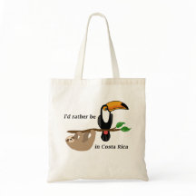 Eu preferiria estar na Costa Rica, tucano
