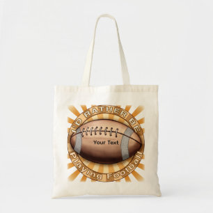 Bolsa Tote Eu Preferiria Jogar Futebol