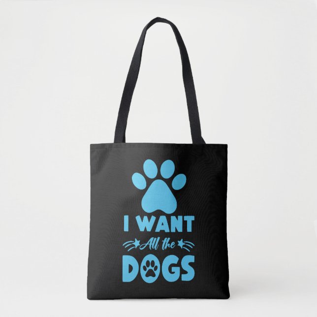 Bolsa Tote Eu Quero Todos Os Cães (Frente)