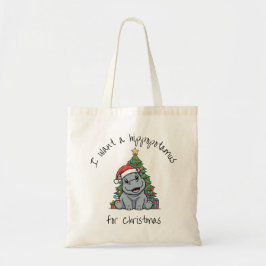 Bolsa Tote Eu quero um Hipopótamo - Tote