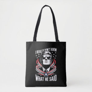 Bolsa Tote Eu Realmente Não Sei O Que Ele Disse Engraçado Tru