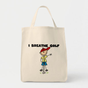 Bolsa Tote Eu Respiro Camisetas de Golfe e Presentes