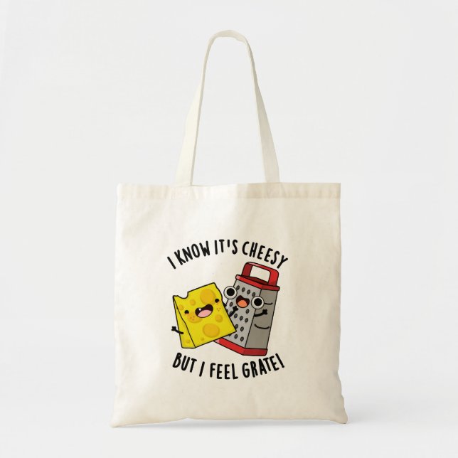 Bolsa Tote Eu Sei Que É Brega Mas Sinto Queijo Pun (Frente)