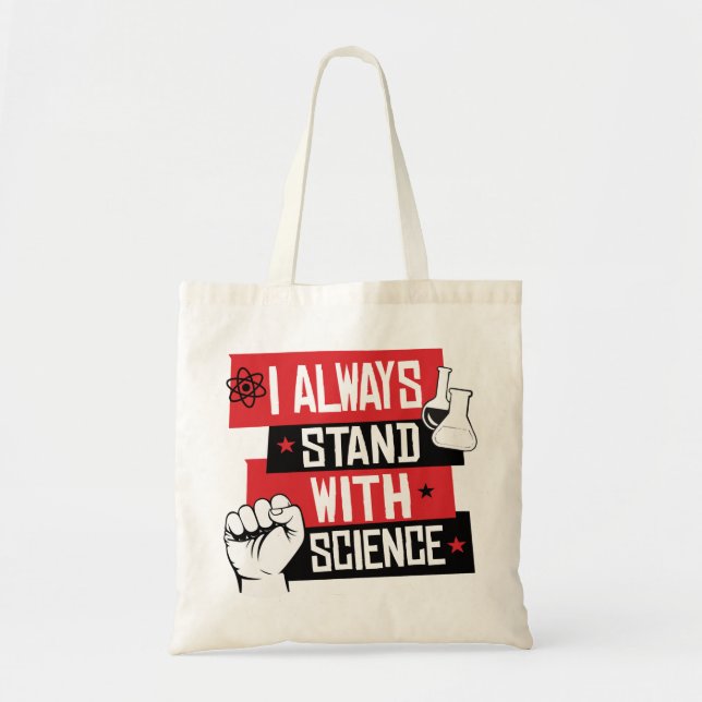 Bolsa Tote Eu sempre fico com ciência (Frente)