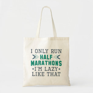 Bolsa Tote Eu só corro metade das maratonas eu sou preguiçoso