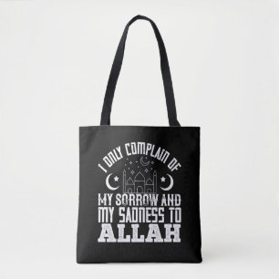 Bolsa Tote Eu só me queixo da minha dor a Alá