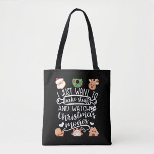 Bolsa Tote Eu só quero Assar coisas assistindo filmes de Nata