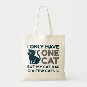 Bolsa Tote Eu Só Tenho Um Gato