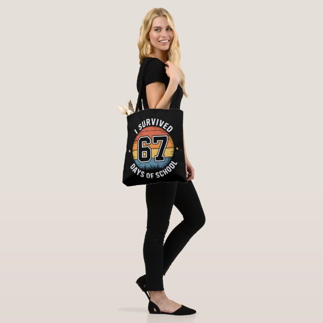 Bolsa Tote Eu Sobrevivi 67 Dias De Escola  (No(a) Modelo)