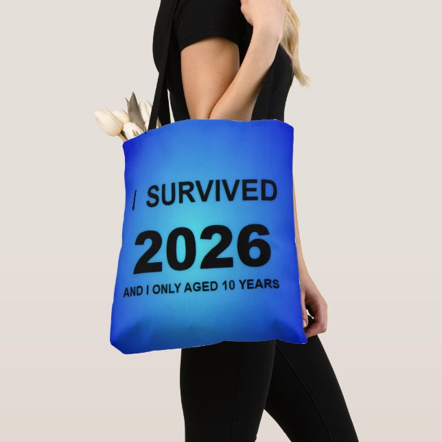 Bolsa Tote Eu Sobrevivi a 2026 (Close Up)