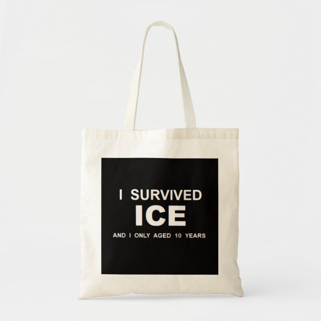 Bolsa Tote Eu Sobrevivi ao ICE  (Frente)
