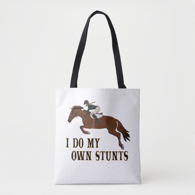 Bolsa Tote Eu Sou A Garota Do Cavalo Que Faz (Frente)