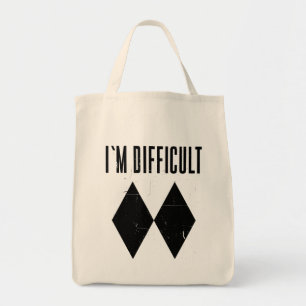 Bolsa Tote Eu Sou Amante de Esqui Difícil de Diamante Duplo