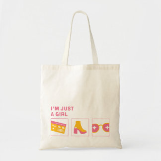 Bolsa Tote Eu sou apenas uma garota tote bag