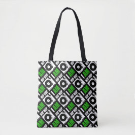 BOLSA TOTE EU SOU HIP HOP - LETRA VERDE - DIAG