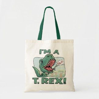 Bolsa Tote Eu sou ideias de um presente de T. Rex Dinossauro