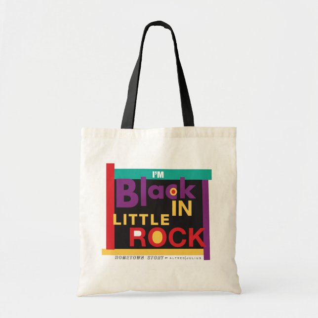 Bolsa Tote Eu sou negro em Little Rock (Frente)