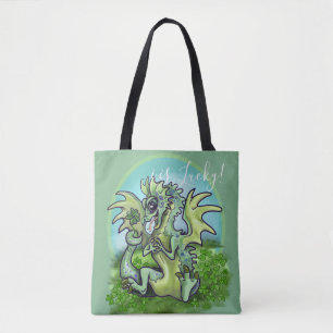 Bolsa Tote eu sou o Lucky! lil' Dragon Shamrock
