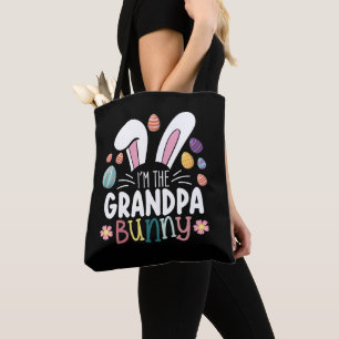 Bolsa Tote Eu Sou o Vovô Coelho Páscoa Família Igual
