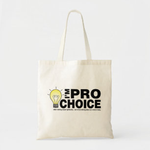 Bolsa Tote Eu sou pro-escolha ao falar sobre ampolas