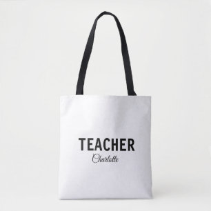 Bolsa Tote Eu sou professor escola Faculdadeadicione seu nome