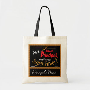 Bolsa Tote Eu sou um director de escola, o que sou seu poder