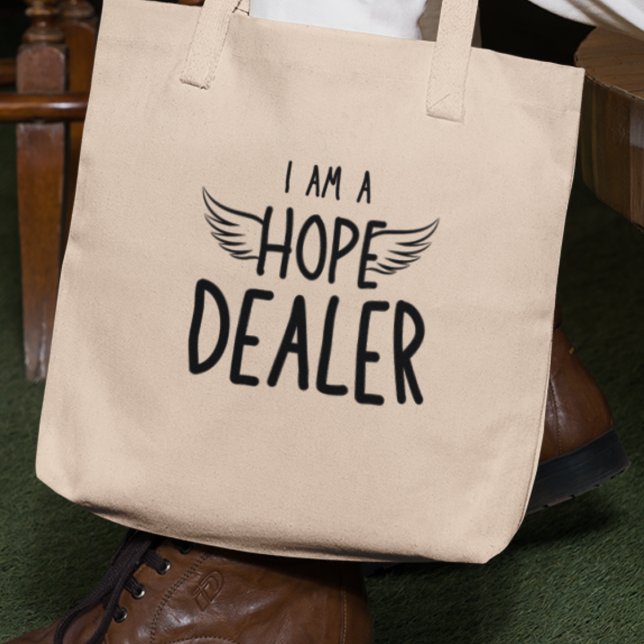 Bolsa Tote Eu sou um Distribuidor de Esperança Presente Inspi (Grab yours now, and be the dealer of hope in your world!)