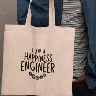 Bolsa Tote Eu sou um Engenheiro da Felicidade Inspirador Excê