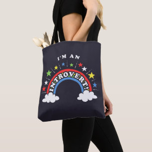 Bolsa Tote Eu sou um introvertido