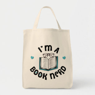 Bolsa Tote Eu sou um Nerd de livro